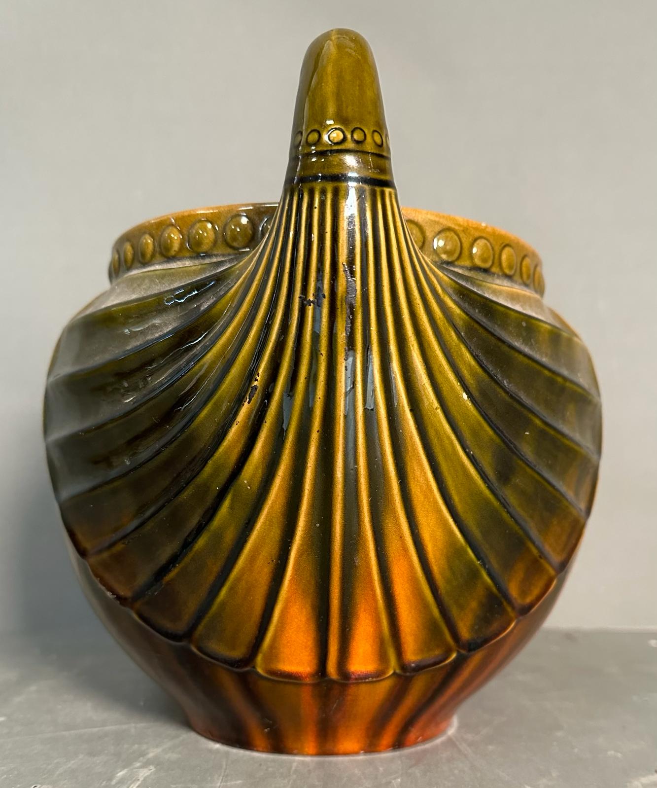 A large glazed pottery jardiniere by Christopher dresser for Bretby - Image 3 of 3