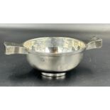 A silver quaich, hallmarked for Birmingham 1910 by T Wooley, approximate weight 66g and 12.5cm in
