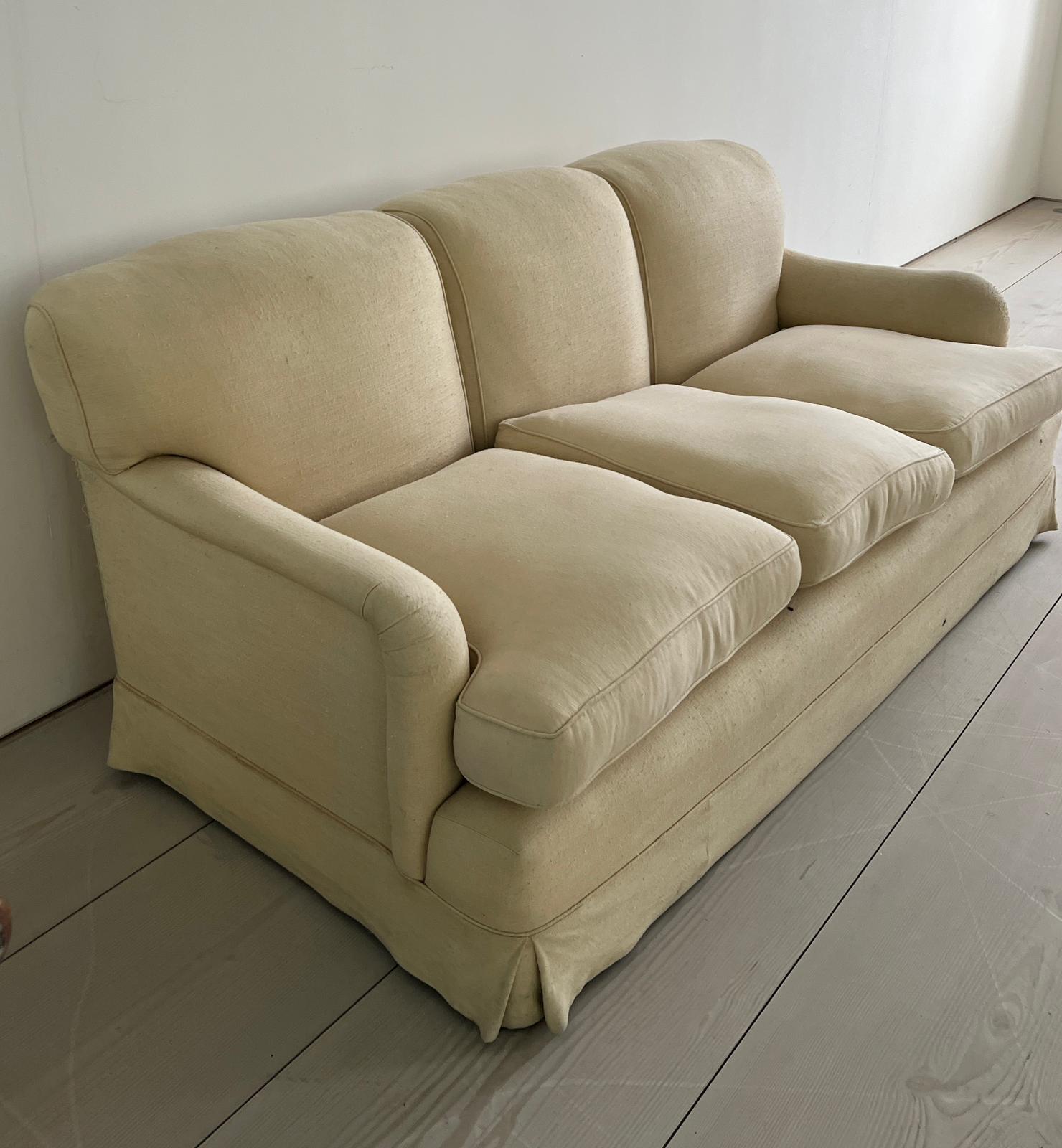 Three seater sofa by Peter Dudgeon (W207cm D86cm) - Image 3 of 3
