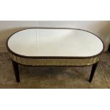 A small Laura Ashley side oval table (H52cm W110cm D61cm)