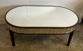 A small Laura Ashley side oval table (H52cm W110cm D61cm)
