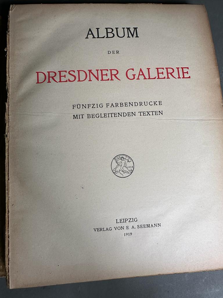 Two German albums from the Dresdner and Florentine Gemalde, galleries containing a number of - Image 2 of 9