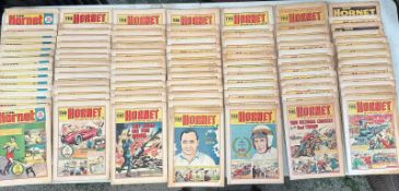 A large collection of vintage The Hornet comics 1960's and 1970's