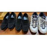 Two Todd sued shoes and one K-Swiss 7.0 system trainers all size 9
