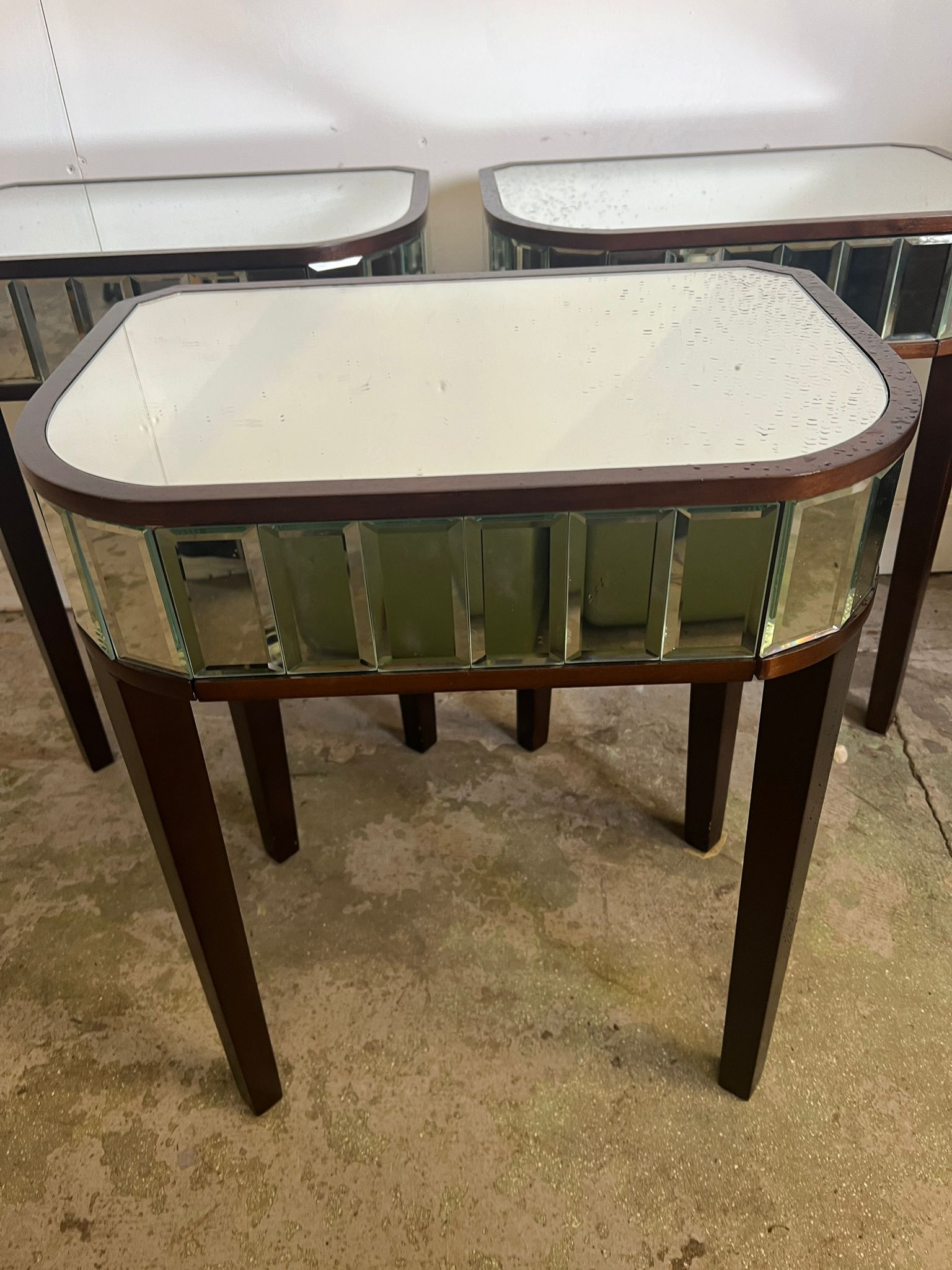 Three Laura Ashley mirrored side tables (H62cm W52cm D35cm) - Image 2 of 4