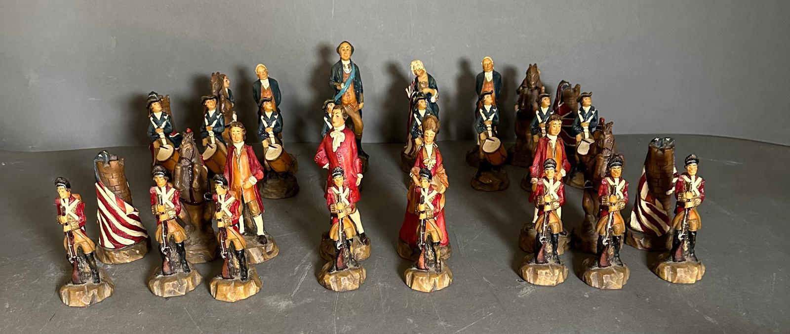 The American Revolutionary War 1775-1783 Chess Set (A Carlton Product)