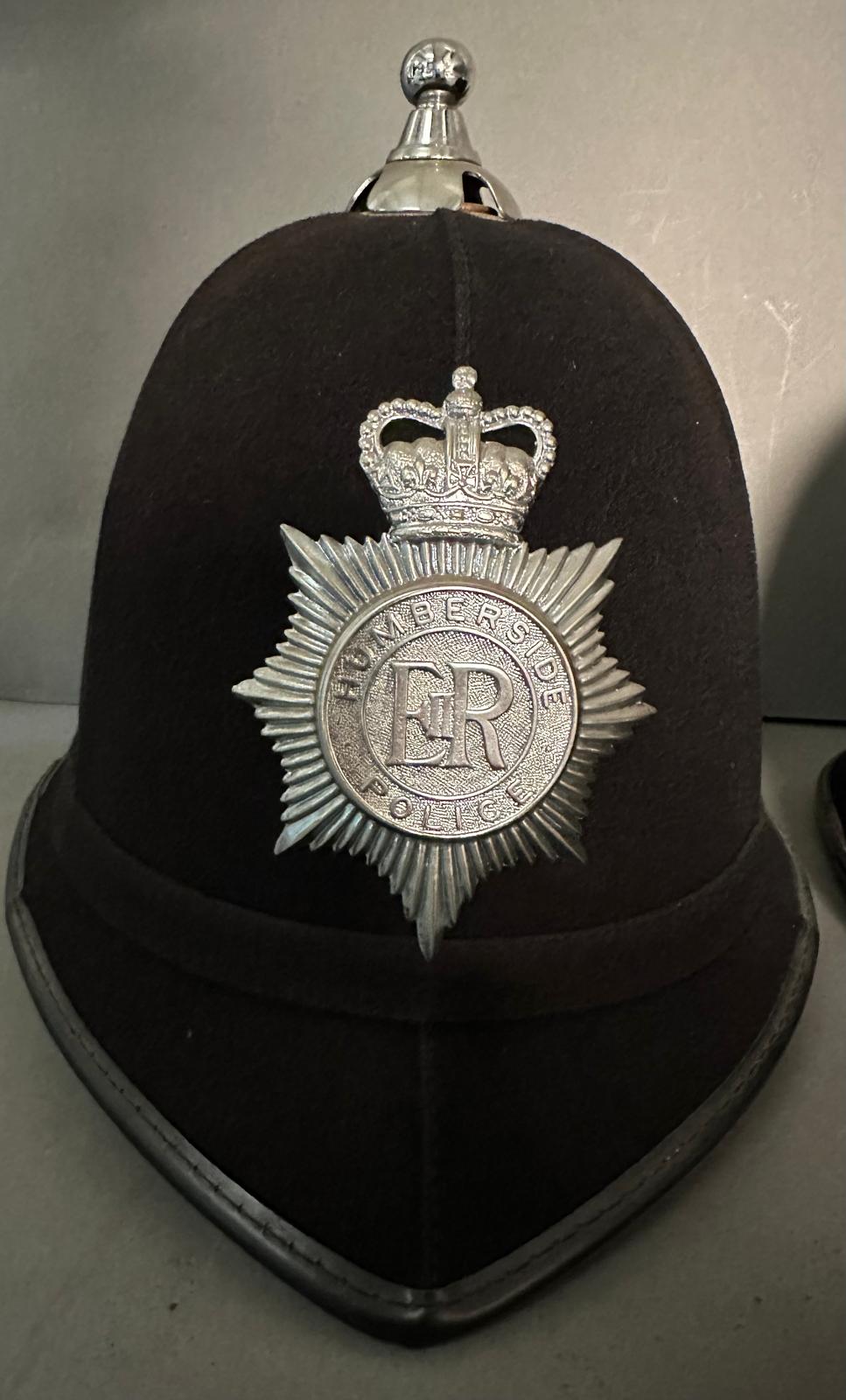 Three vintage police helmets. Humberside, West Midlands and Devon and Cornwall forces - Image 7 of 7
