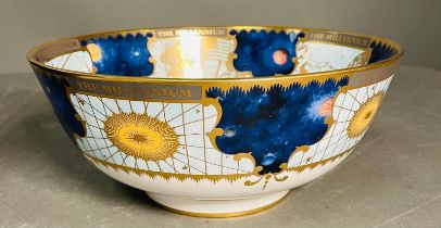 A Royal Worcester limited edition 2000 millennium flight bowl, boxed with certificate