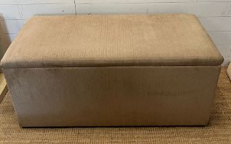 A large upholstered blanket box (H55cm W120cm D50cm)