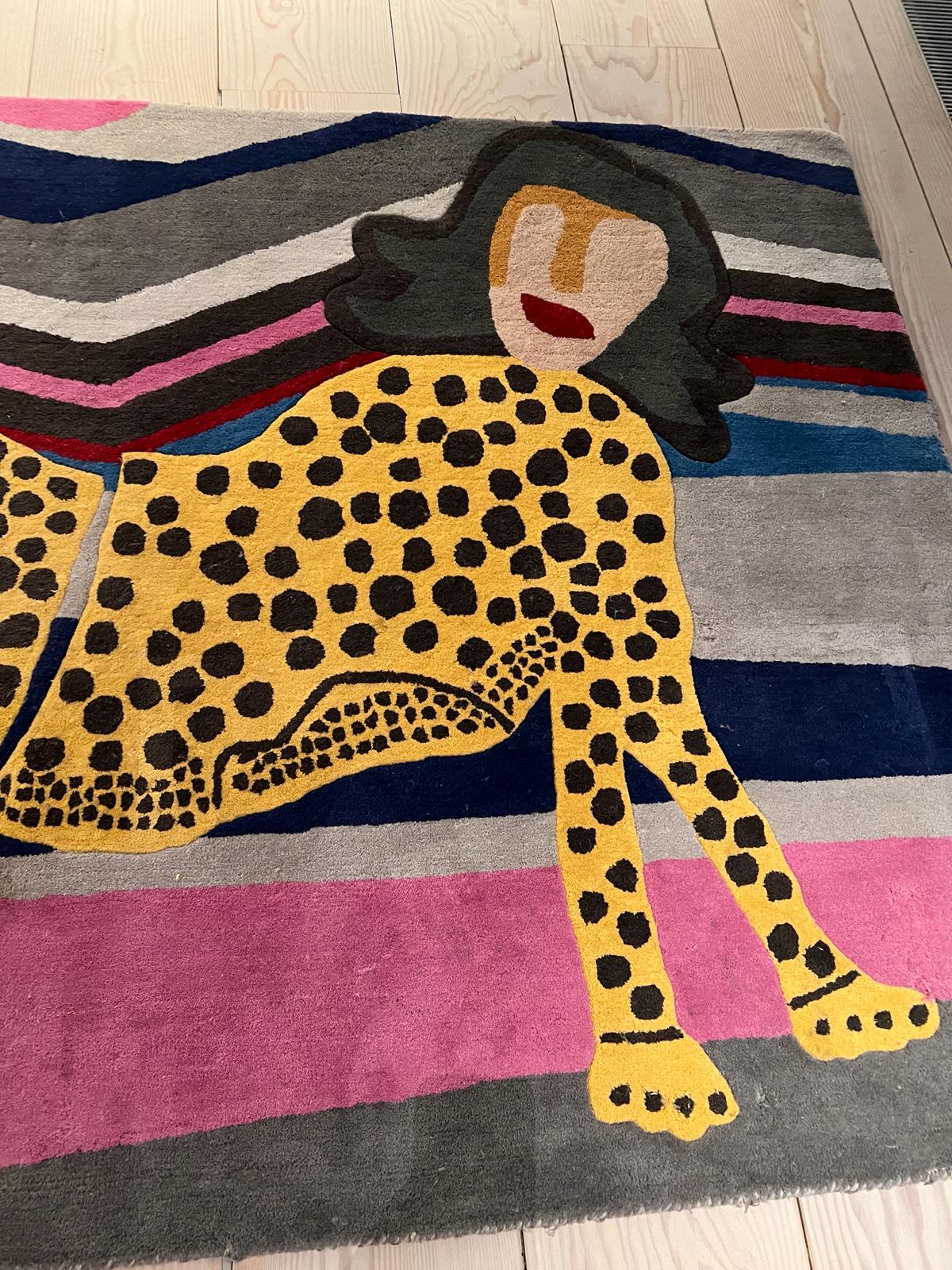 "Tiger Lady" hand woven rug, 100% wool by Joanne Hynes 160cm x 230cm - Image 2 of 9
