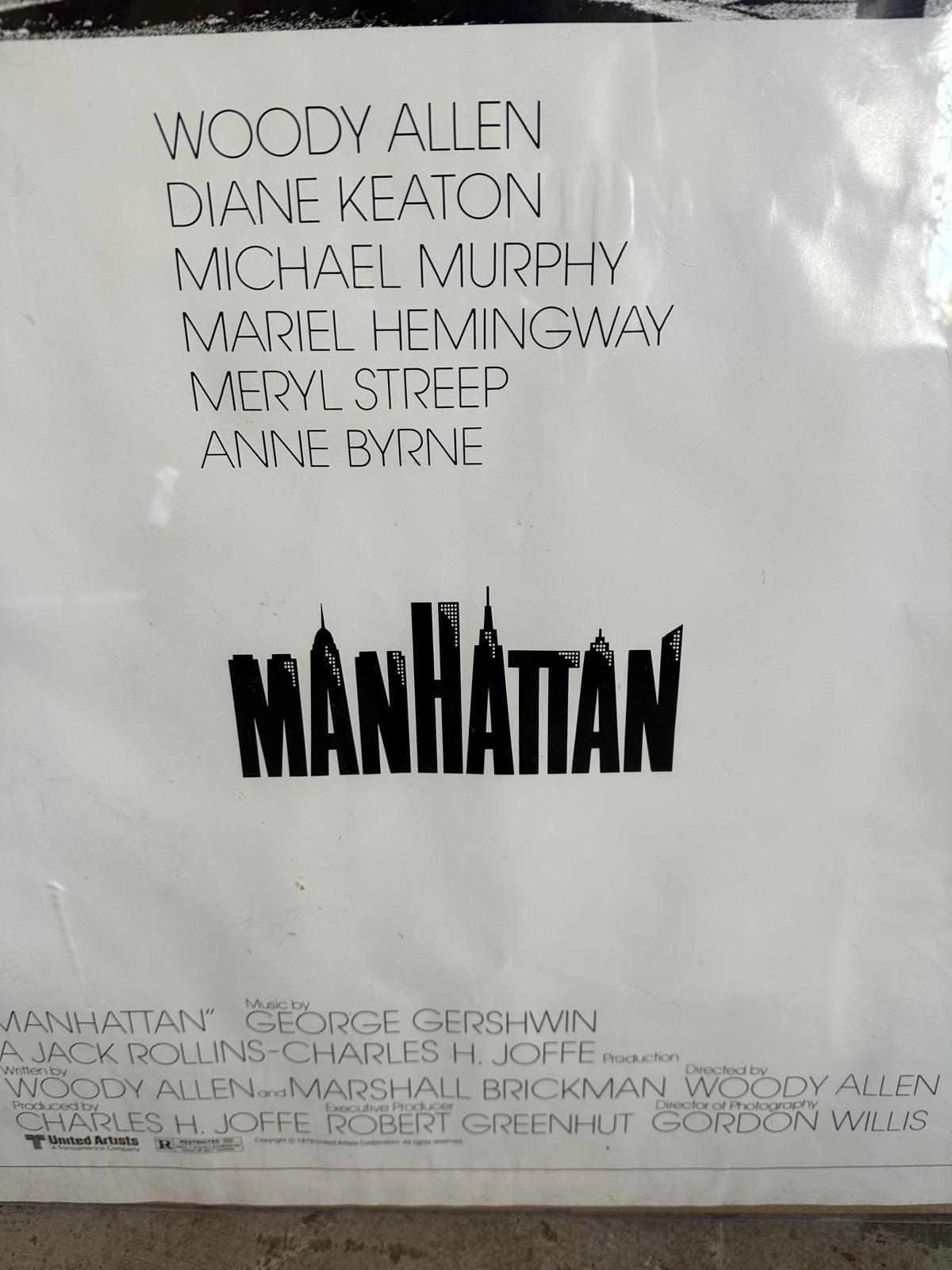 A vintage poster from the Woody Allen film Manhattan - Image 4 of 4