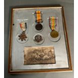 WW1 British 1914-15 Star War & Victory Medal Trio for 1986 PTE A Horton Middlesex Regiment along