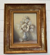 An oil on board, still life by Robert Chailloux (FRENCH 1913-2006) 13' x 10' signed bottom left.