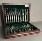 A six place canteen of cutlery by Butler Cutlery of Sheffield