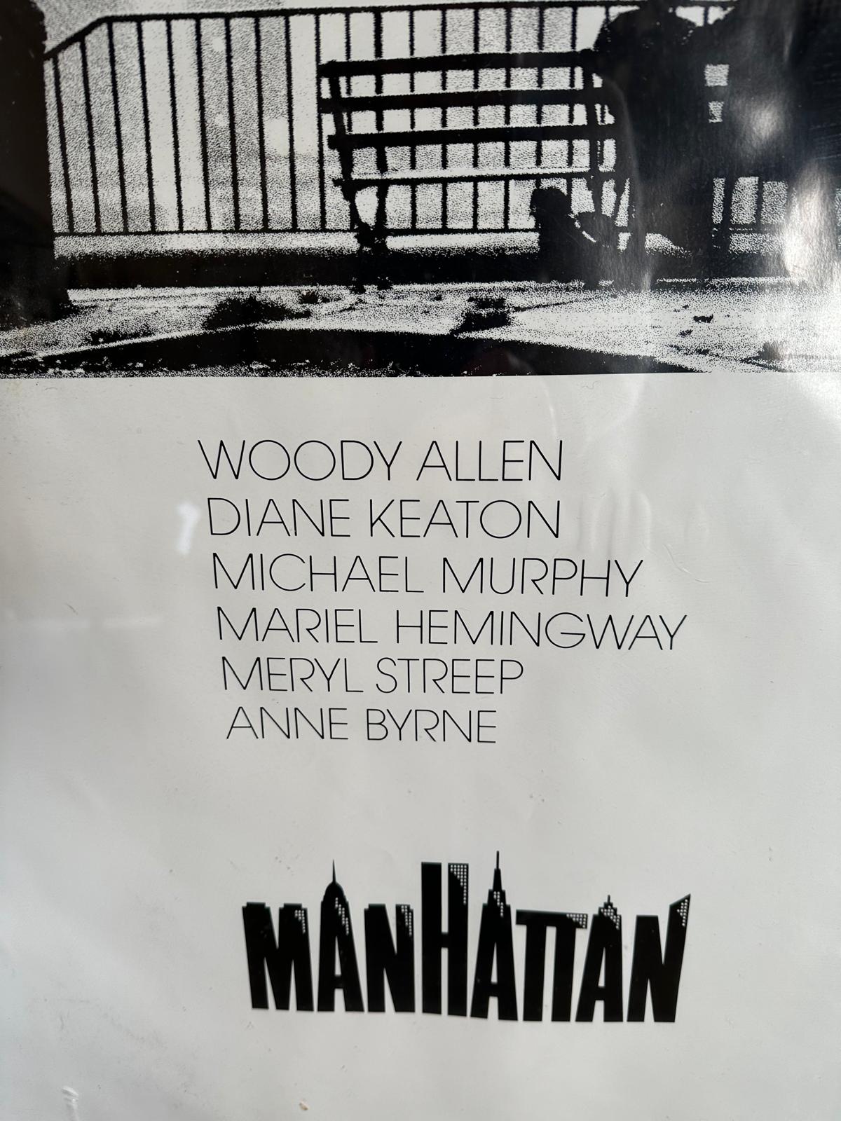 A vintage poster from the Woody Allen film Manhattan - Image 2 of 4