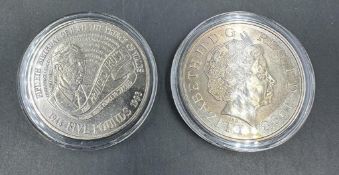 Two Five Pound coins: 1998