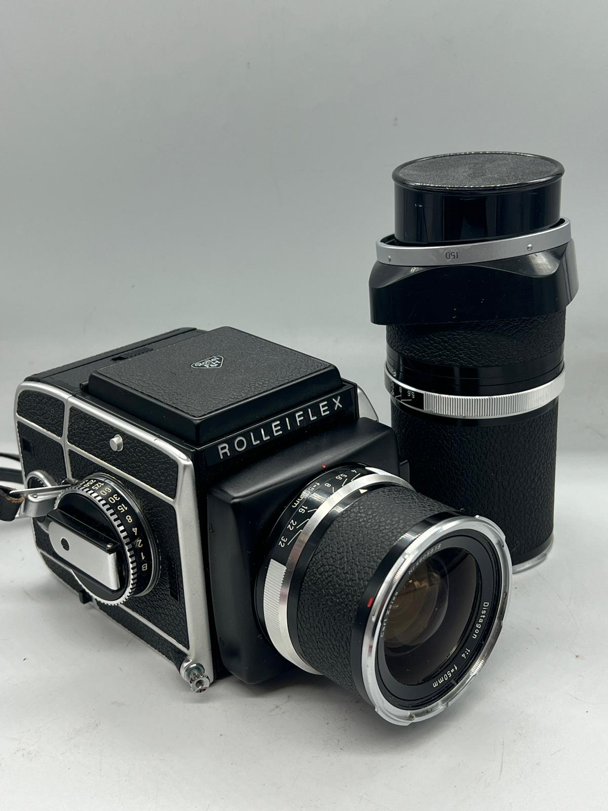 Rolleiflex SL66camera Carl Zeiss Sonnar lens, 1960's medium format