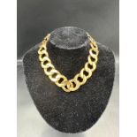 An impressive vintage Cartier necklace in 18ct yellow gold with a catch that means the necklace