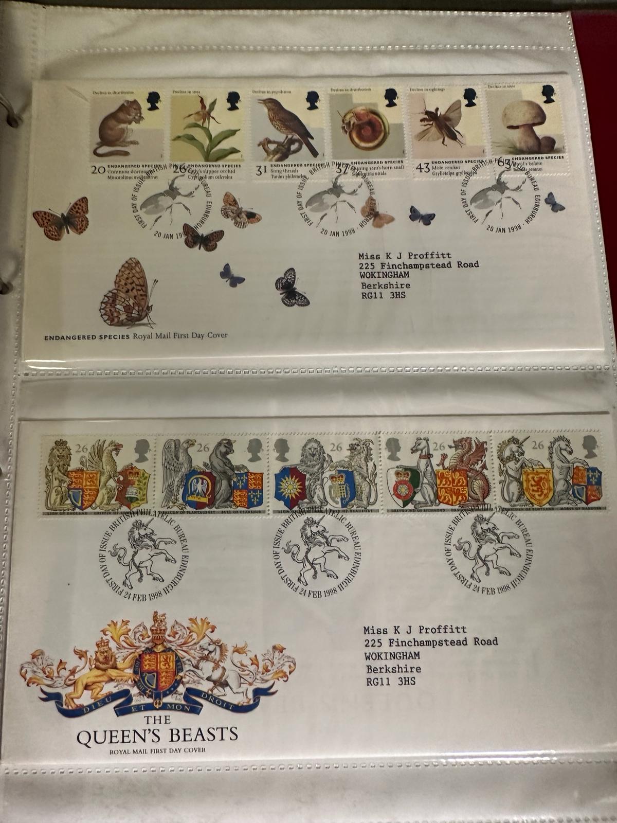 Seven albums of UK first day covers, various ages and subject matters - Image 12 of 12