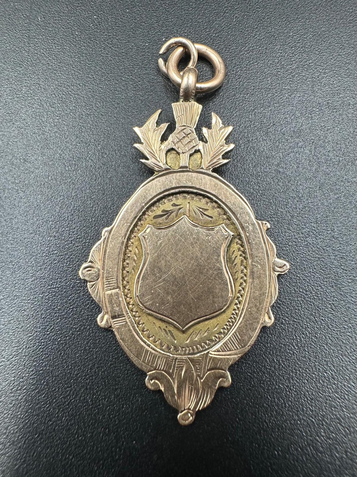 A 9ct gold European War 1914-18 medallion, cast to honour Cpl Matthew Gold of Lesmahagow Parish Ward - Image 6 of 7