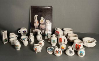 A selection of assorted Goss china and a copy of The Price Guide to the models of V.S.H Goss