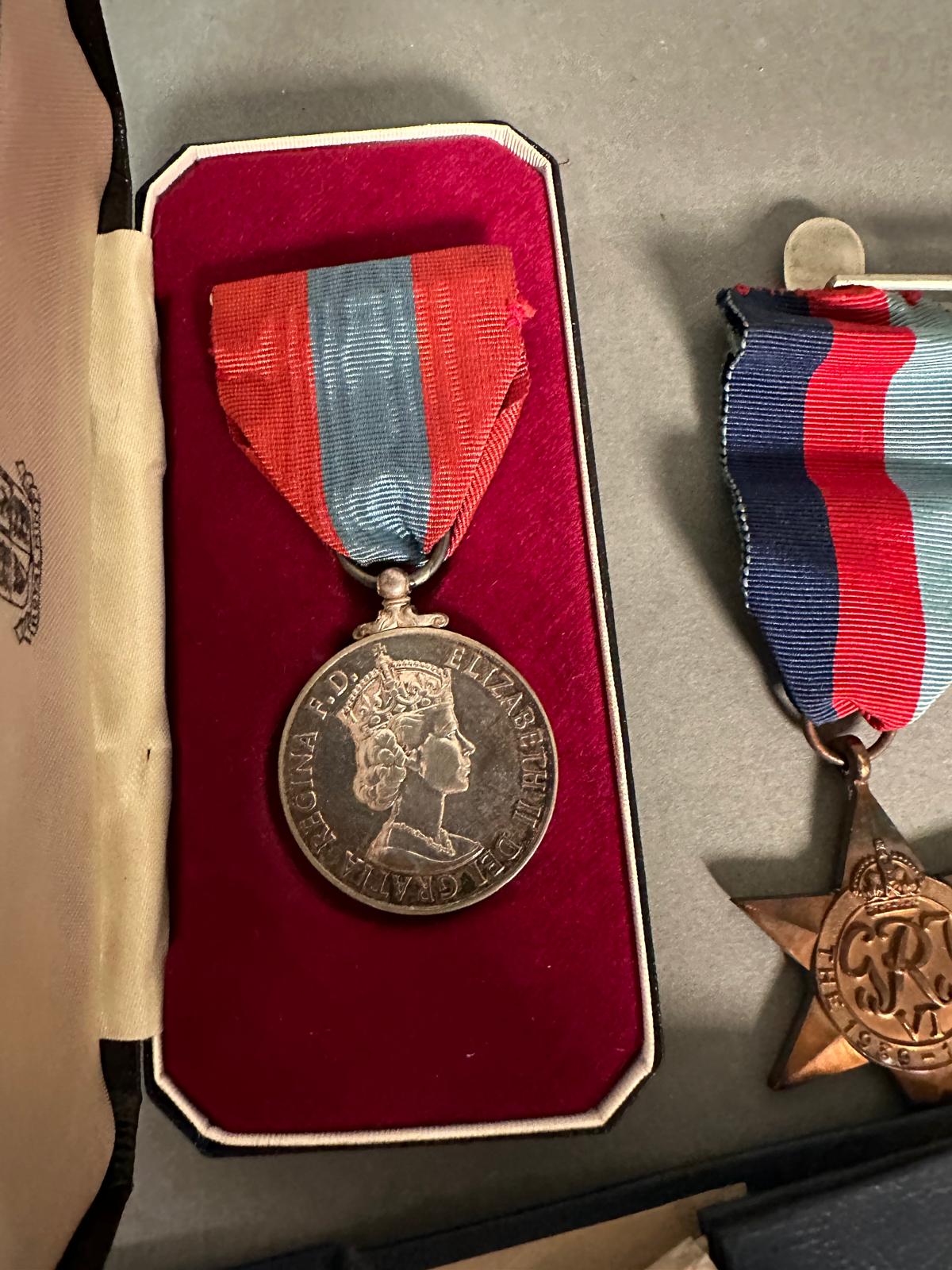 A set of WWII medals 1939-45 Star, The France and Germany Star, The Defence Medal and 1939-45 - Image 5 of 6