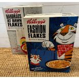 Two boxes of Kelloggs Anya Hindmarch special editions cornflakes boxes unopened