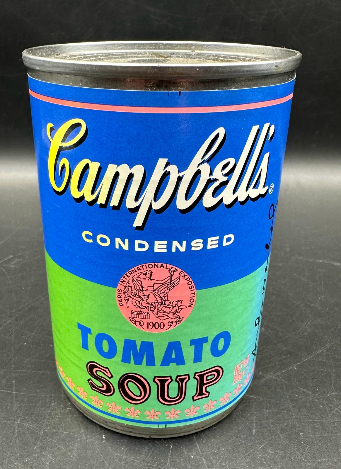 A set of four Andy Warhol Foundation Campbells tomato soup cans, limited edition and a framed - Image 4 of 6