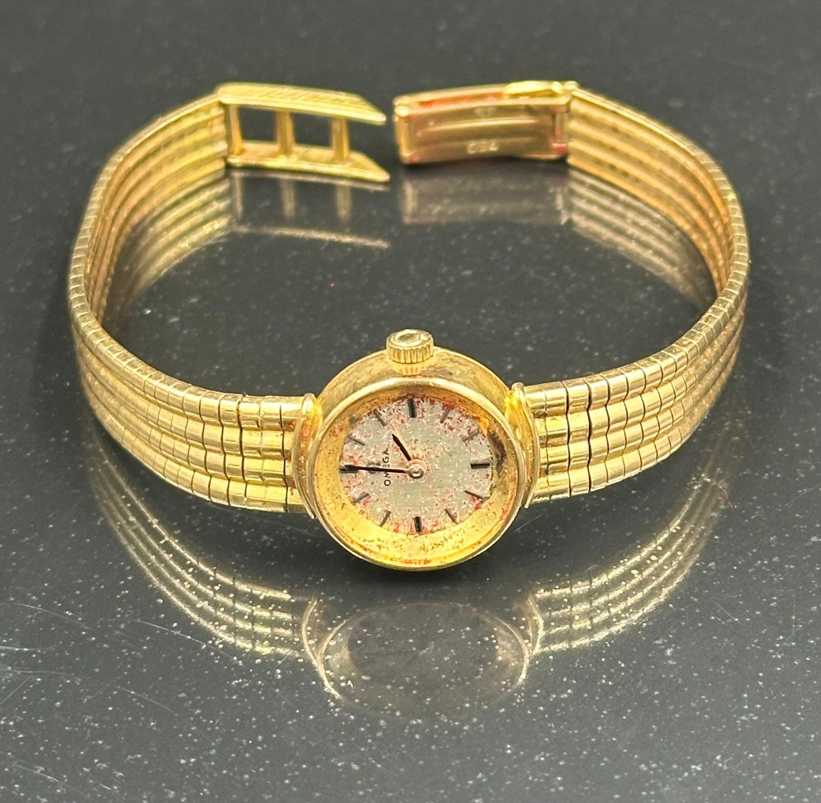 An 18ct gold ladies Omega watch AF with an approximate total weight of 30.6g - Image 3 of 3