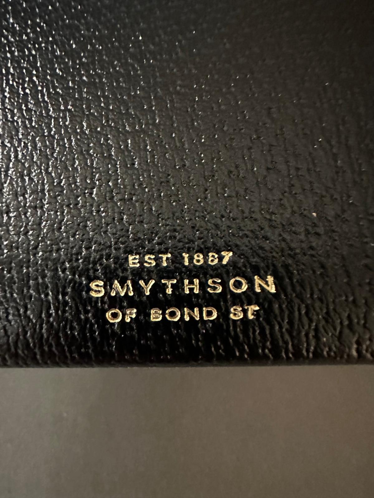 A leather Smythson album with black sheets, box and dust cover 41cm x 32cm - Image 2 of 5