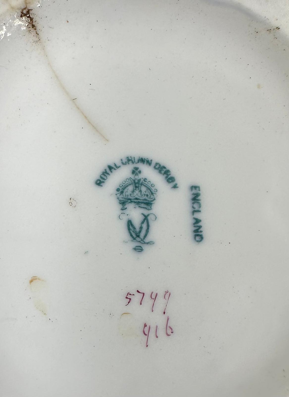A Royal Crown Derby vase with nautical hand painted scene, approximate height 24cm, - Image 7 of 10