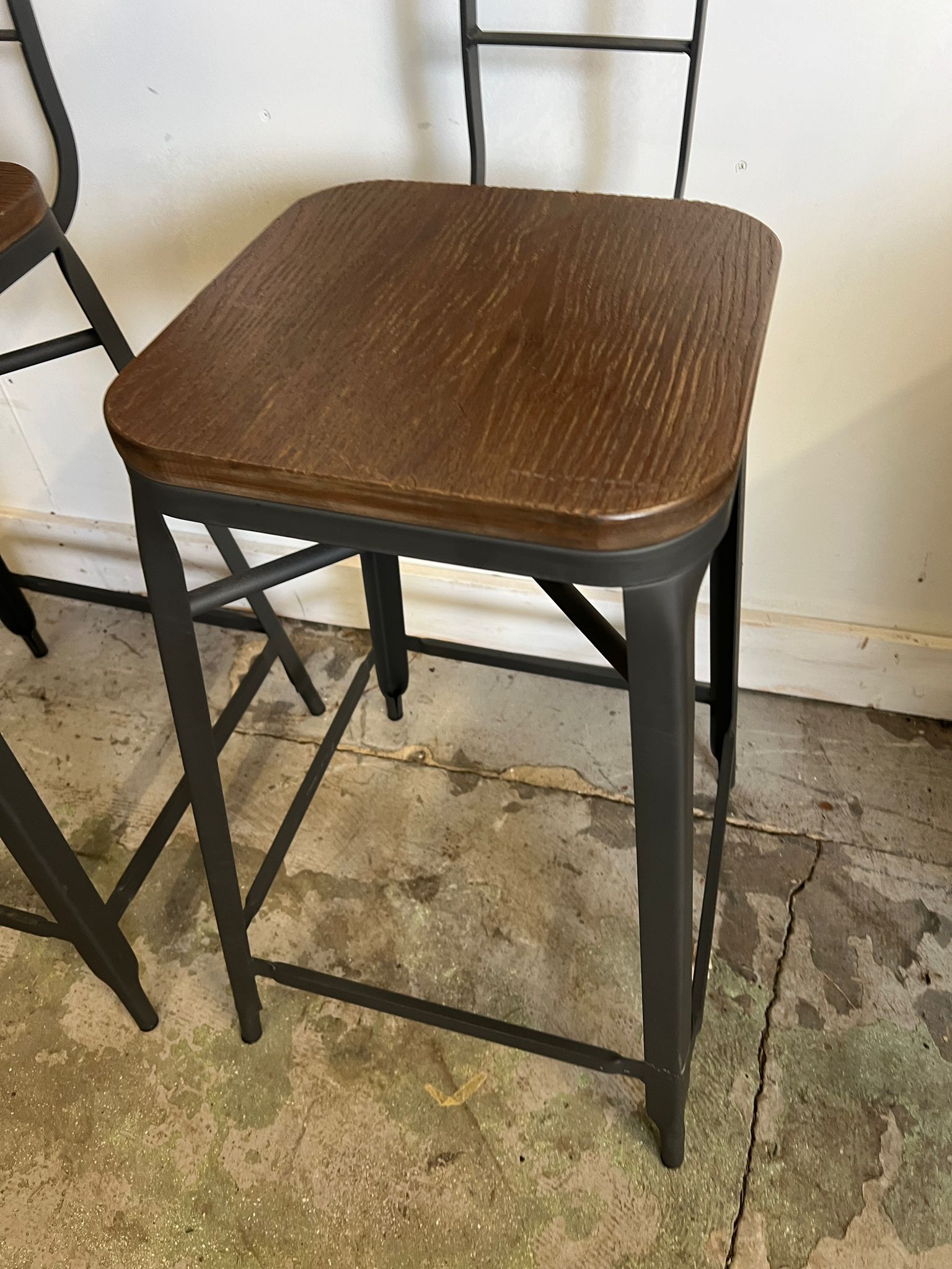 Three farm house bar stools - Image 3 of 4