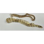 Two 9ct gold bracelets with approximate combined weight of 12.3g