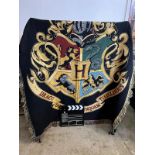 Harry Potter tapestry crest throw along with Warner Bros clapper board 170cm x 133cm