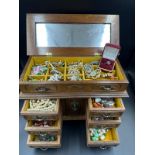 A jewellery box with a selection of quality costume jewellery