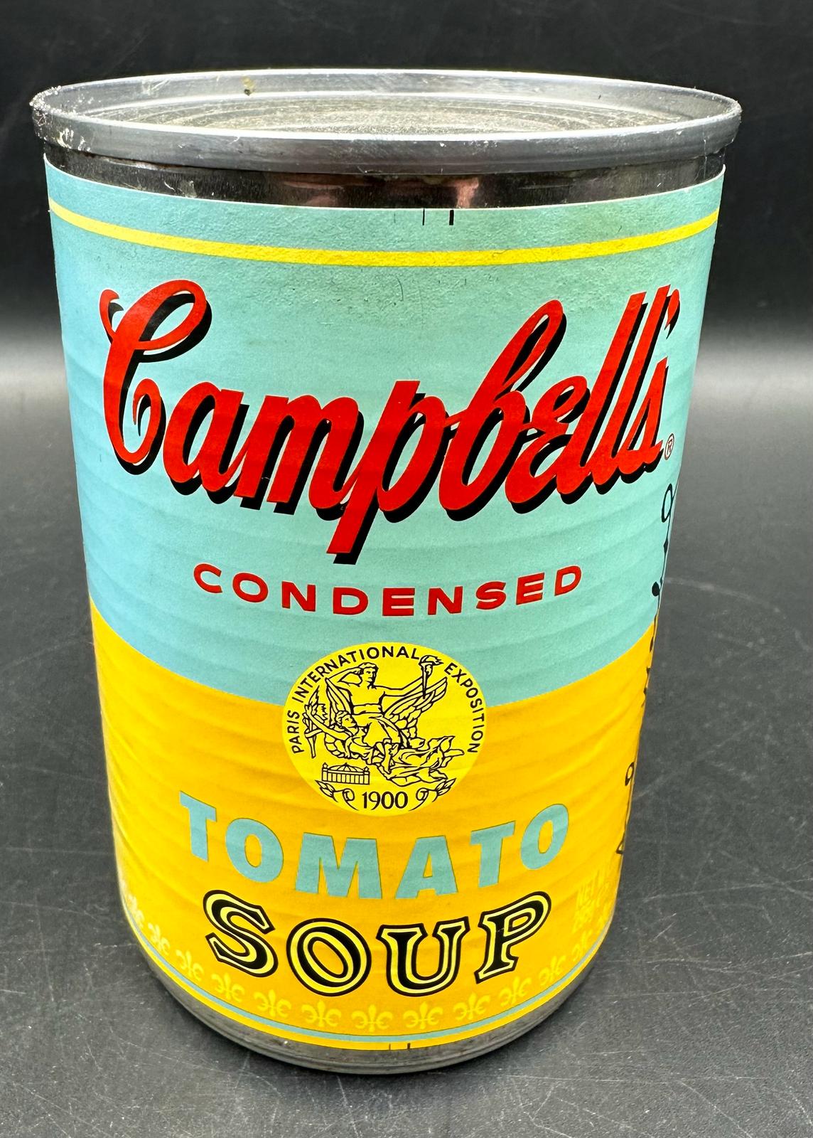 A set of four Andy Warhol Foundation Campbells tomato soup cans, limited edition and a framed - Image 2 of 6