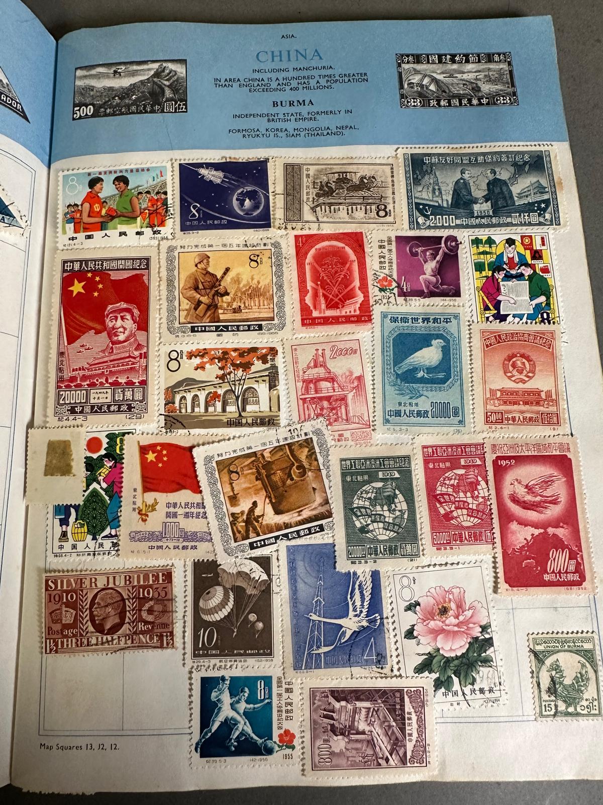 An album of UK and world stamps, various countries to include China, Germany and Russia. - Image 6 of 6