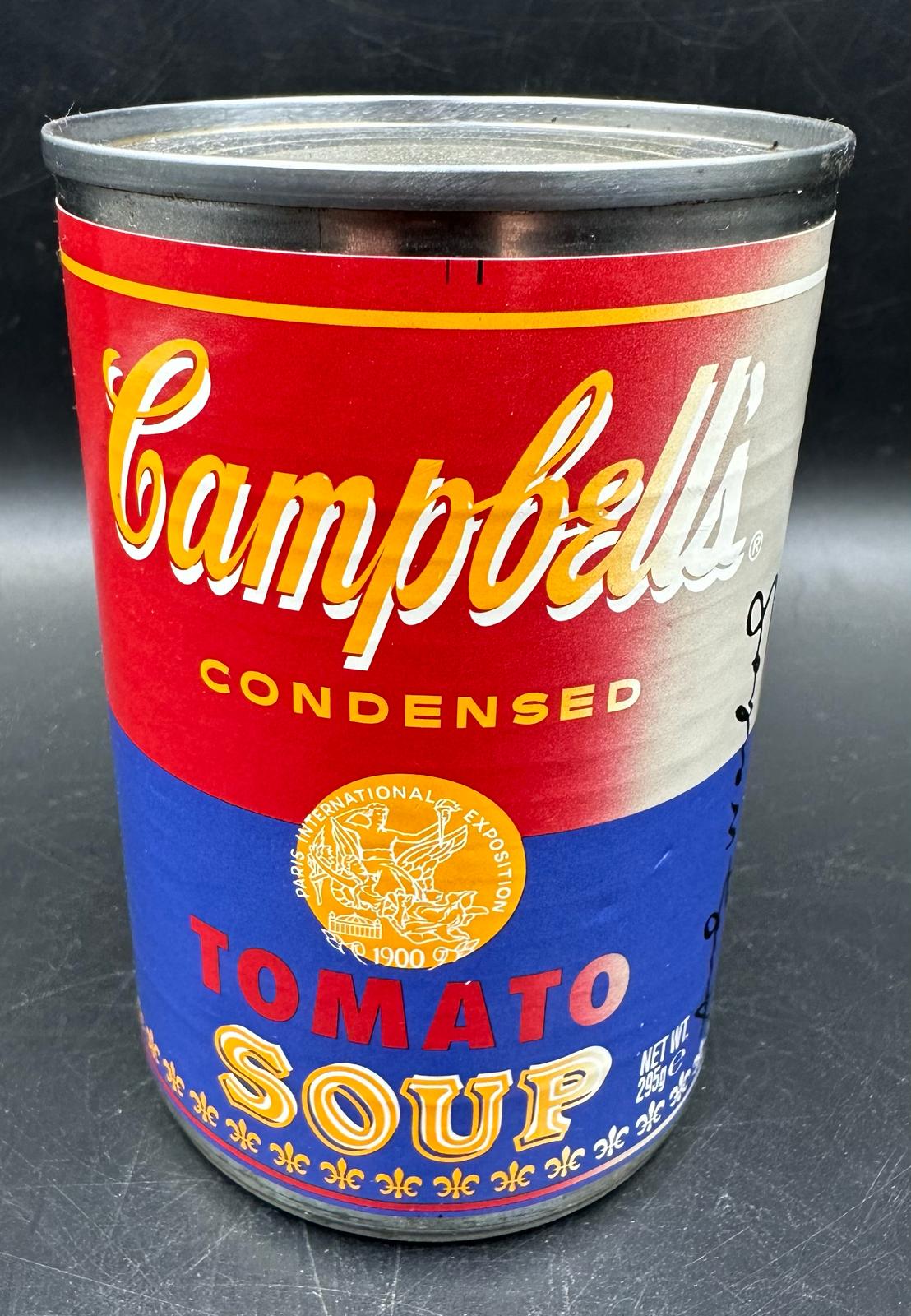 A set of four Andy Warhol Foundation Campbells tomato soup cans, limited edition and a framed - Image 6 of 6