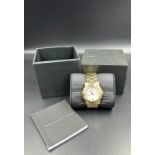 A Marc by Marc Jacobs stainless steel watch in original box with papers.