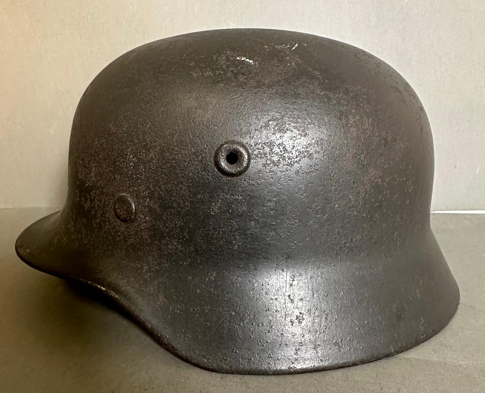 A WWII Waffen SS Field Helmet, with liner - Image 8 of 9