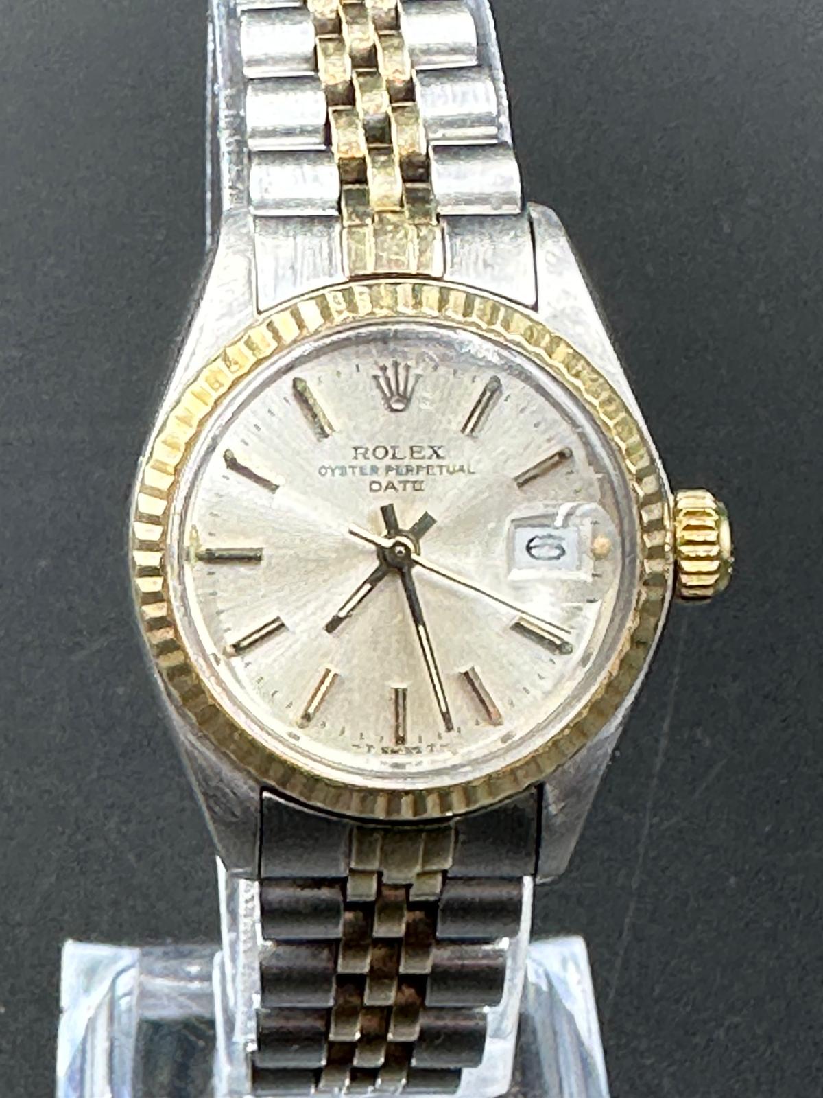 Vintage Rolex lady date steel and 18ct gold wristwatch. 26mm case. Jubilee strap. Automatic - Image 2 of 4