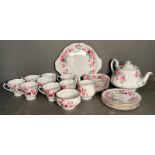 A part Royal Albert "Princess Anne" tea service to include tea pot, cups and saucers and cake plates