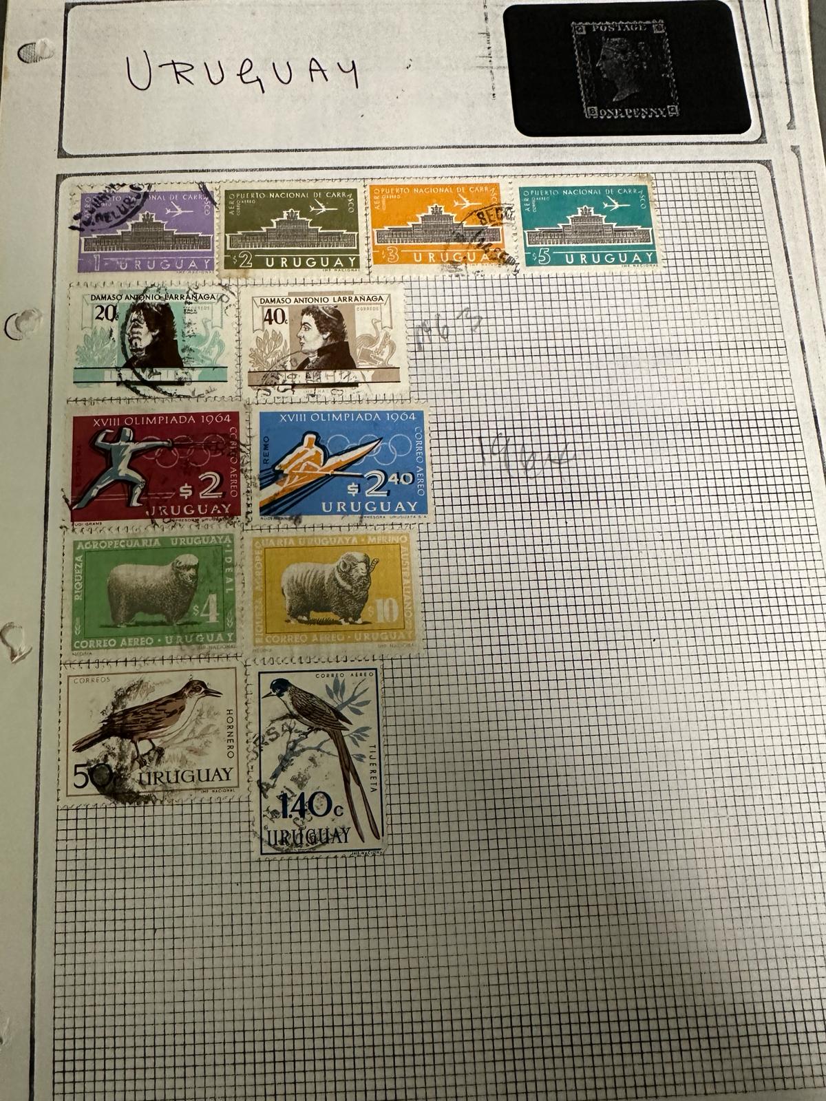 A selection of UK and World stamp sheets and two albums to include the USA, Paraguay and The - Image 4 of 9