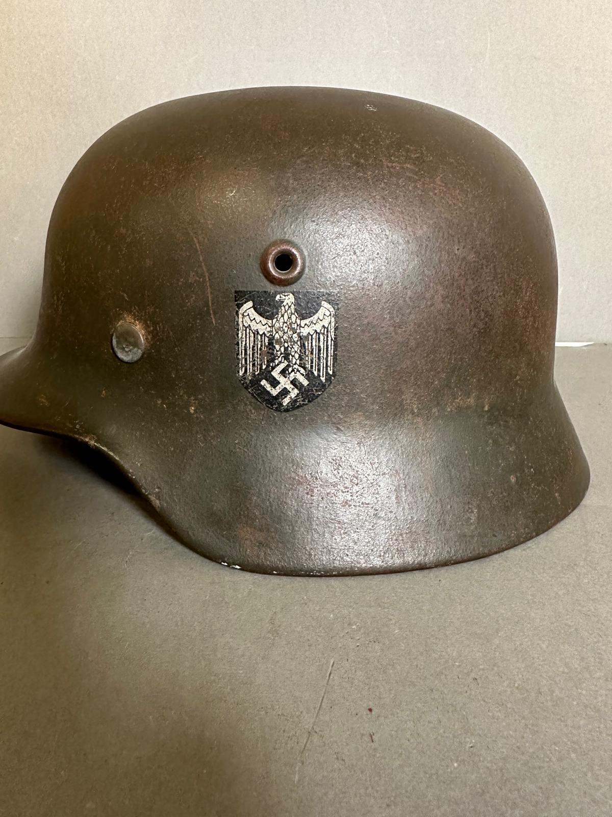 A WWII German guards helmet - Image 4 of 6