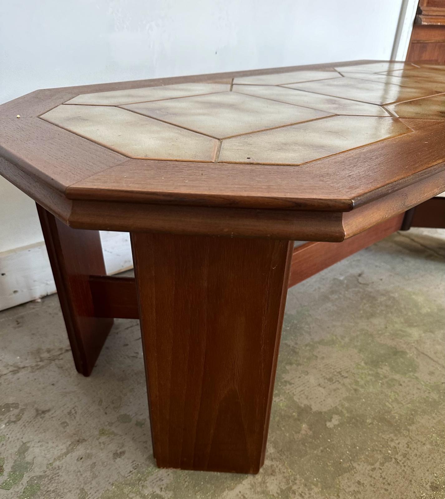 A mid century G plan coffee table with tiled top 116x55 height 43 - Image 3 of 4
