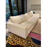 A large white sofa (H57cm D102cm SH42cm W320cm approx)