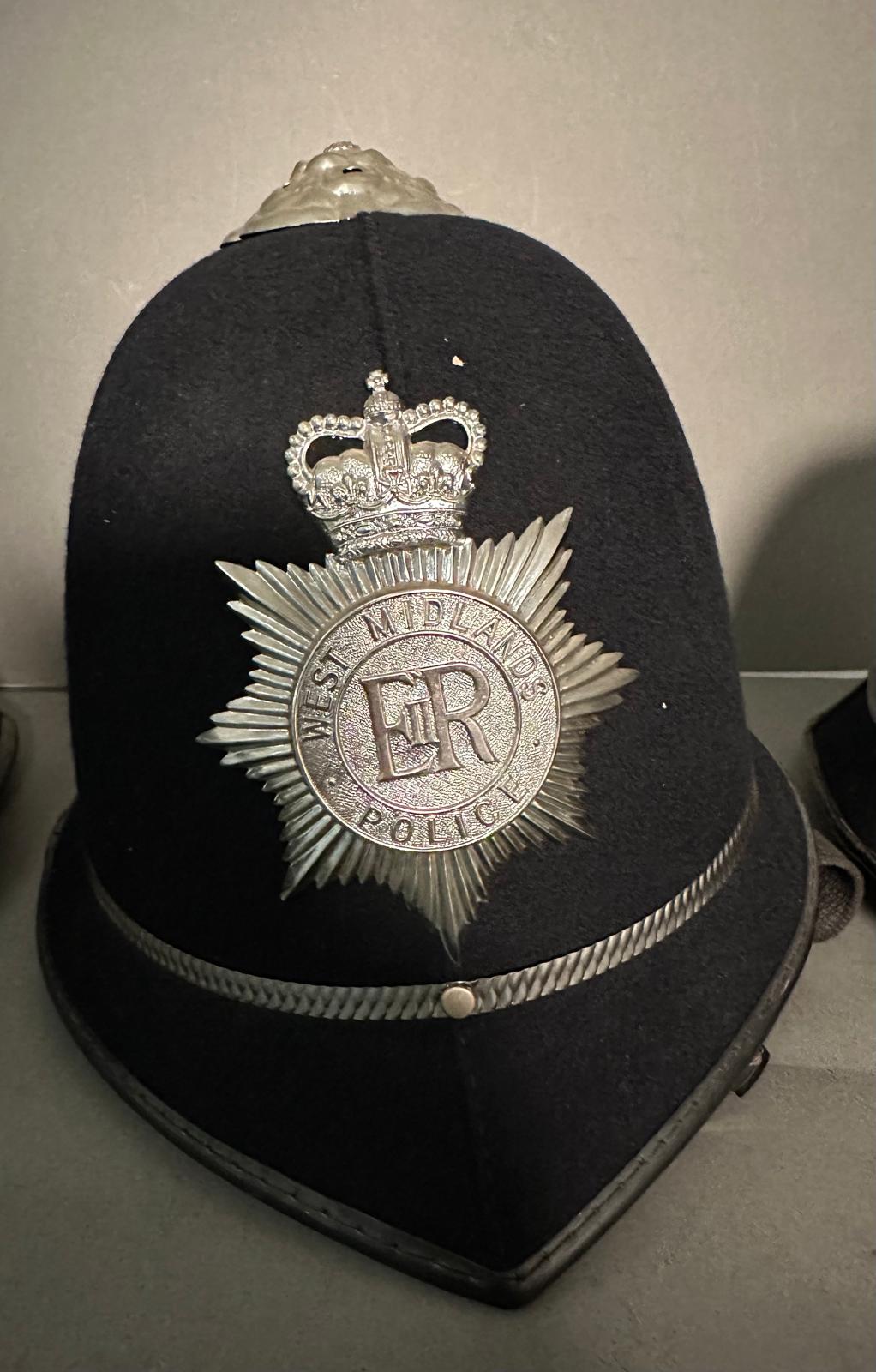 Three vintage police helmets. Humberside, West Midlands and Devon and Cornwall forces - Image 5 of 7