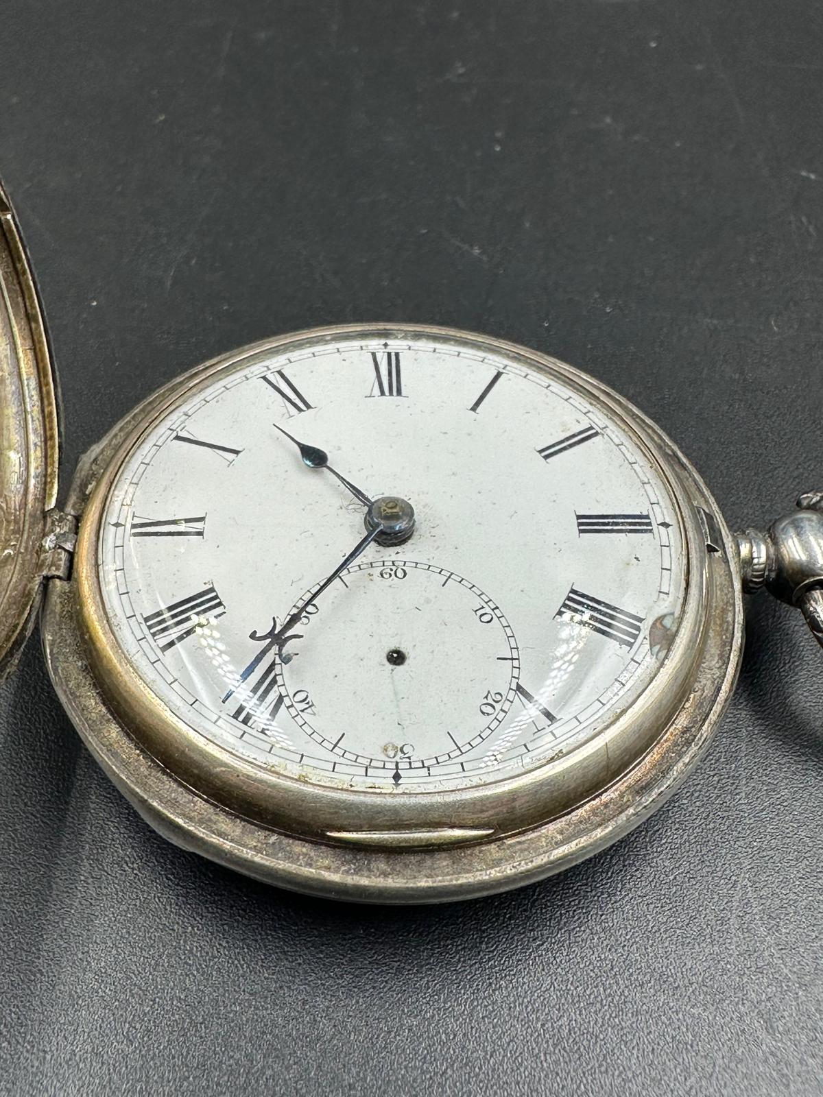Two silver pocket watches, one by Pinnacle. - Image 4 of 5