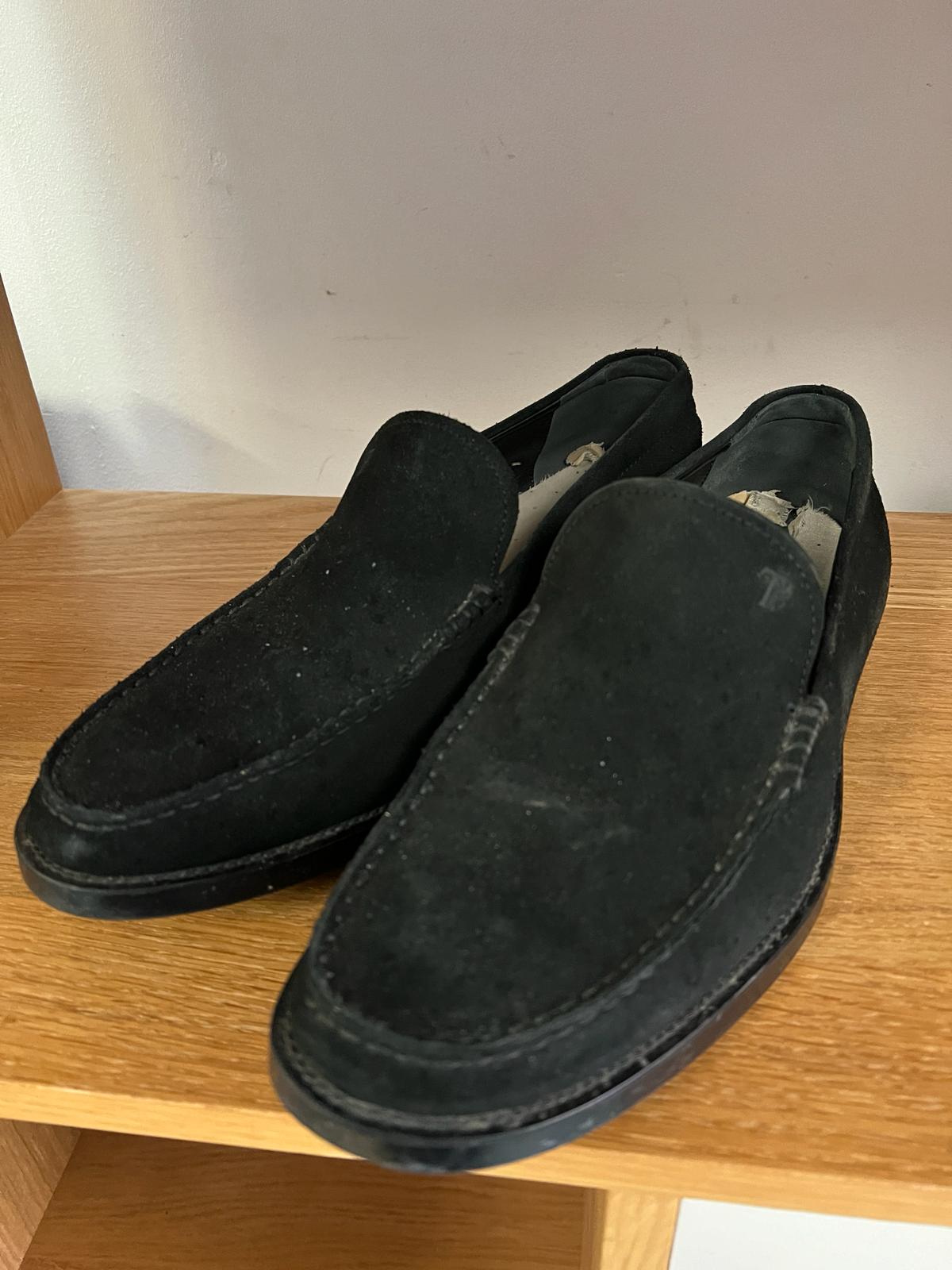 Four pairs of Todd's black shoes, men size 9 and 8.5 - Image 2 of 12