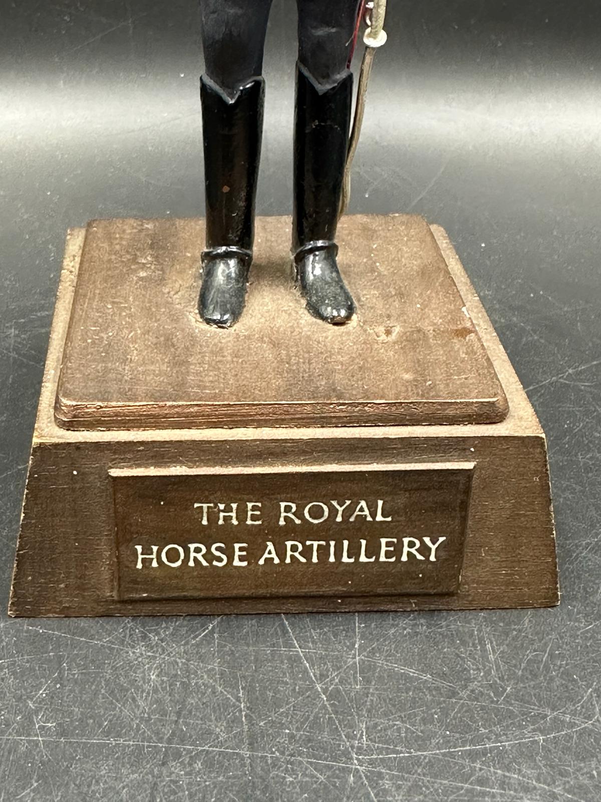 A Royal horse Artillery figure on pedestal - Image 2 of 4